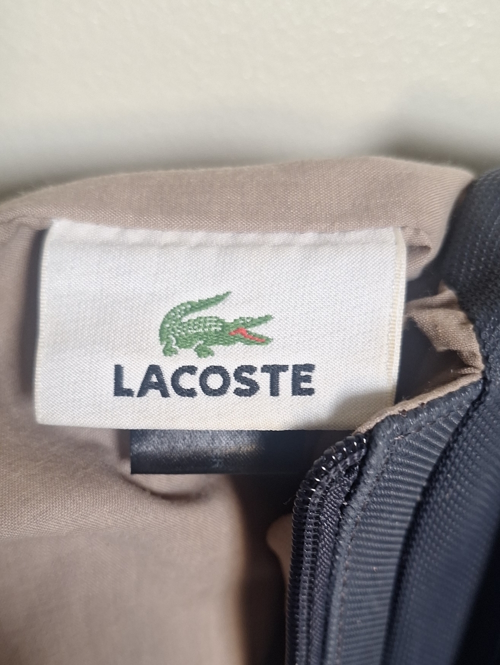 Lacoste Vintage Y2K Navy Star Crocodile Canvas Mini Hand Bag Handbag Authentic - Picture 11 of 13